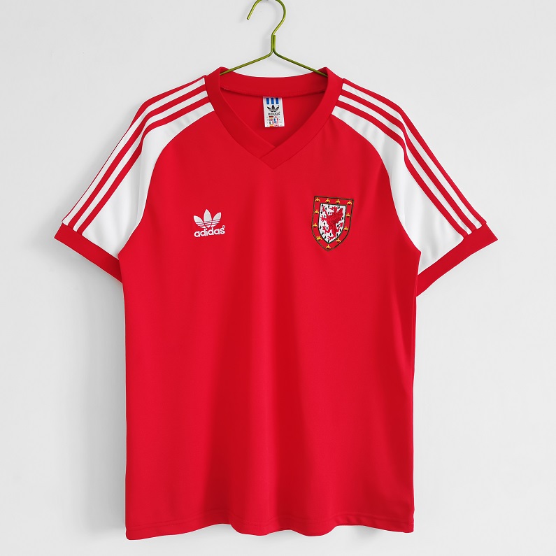 AAA Quality Wales 1982 Home Soccer Jersey